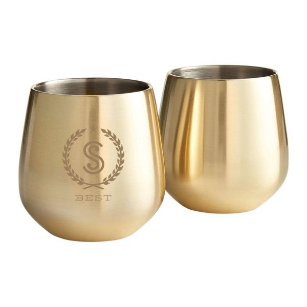 Stainless Steel Stemless Wine Glass