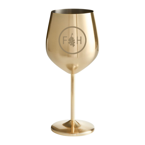 Stainless Steel Stemmed Wine Glass