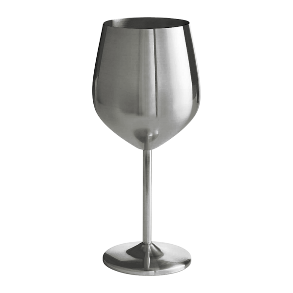 Stainless Steel Stemmed Wine Glass