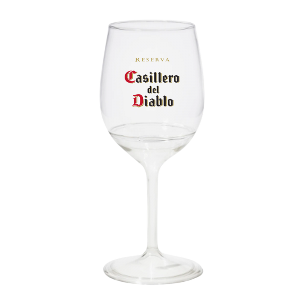 14oz Stemmed Plastic Wine Glass (Detachable)