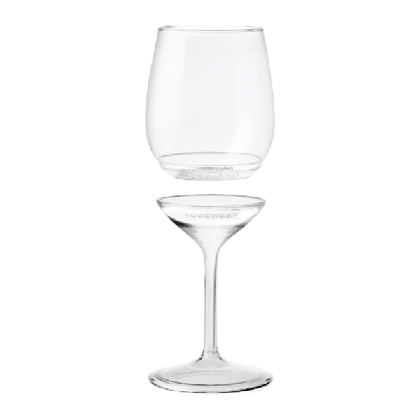 14oz Stemmed Plastic Wine Glass (Detachable)