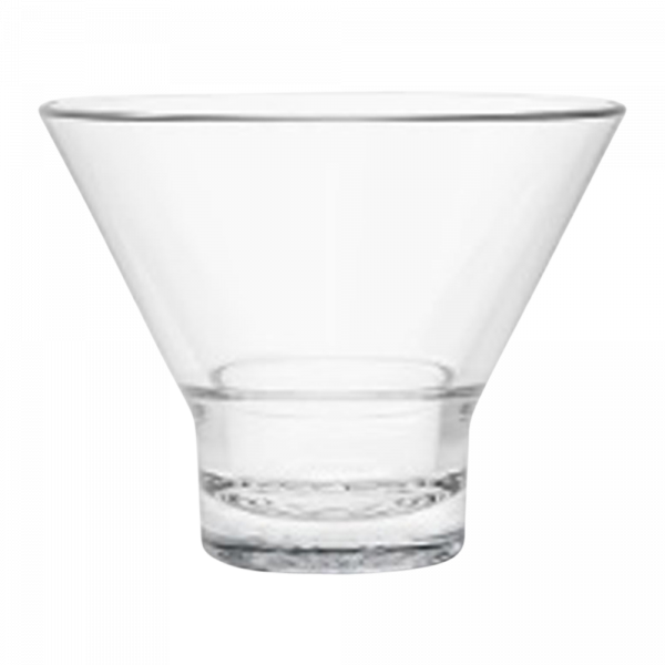 Acrylic Stemless Martini Glass 8oz