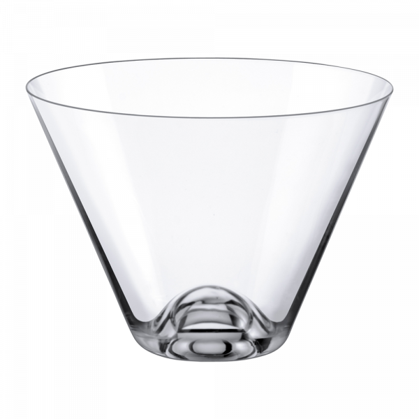 Stemless Clear Cocktail Martini Glass