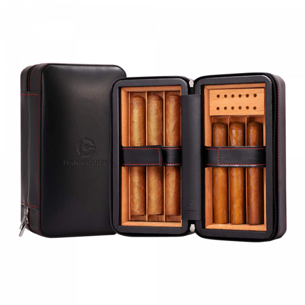 6-Cigar Leather Case