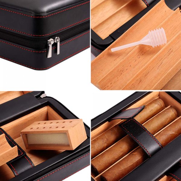 6-Cigar Leather Case
