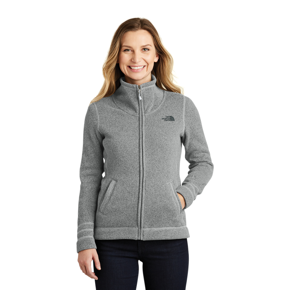 Wholesale The North Face Ladies Sweater Jacket - Wine-n-Gear