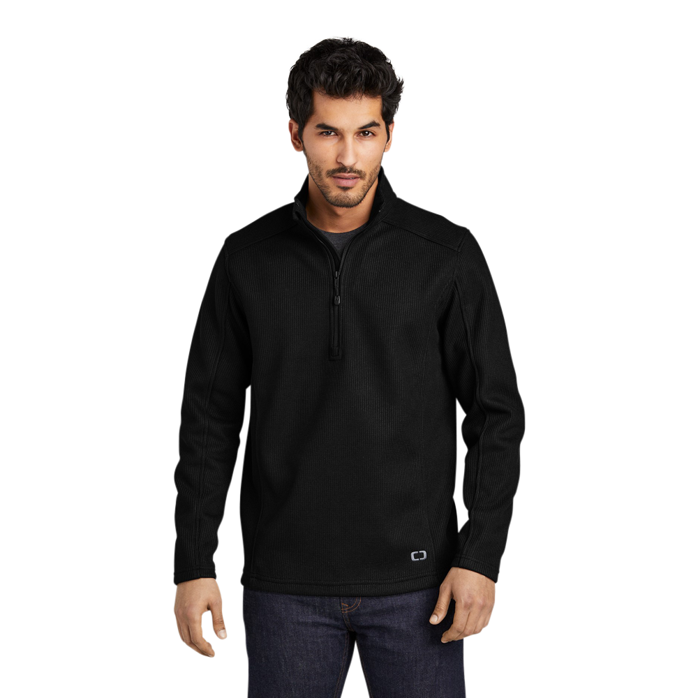WNG-789-OGIO-Grit-Fleece-1-2-Zip-Black-2 OGIO Grit Fleece 1/2-Zip
