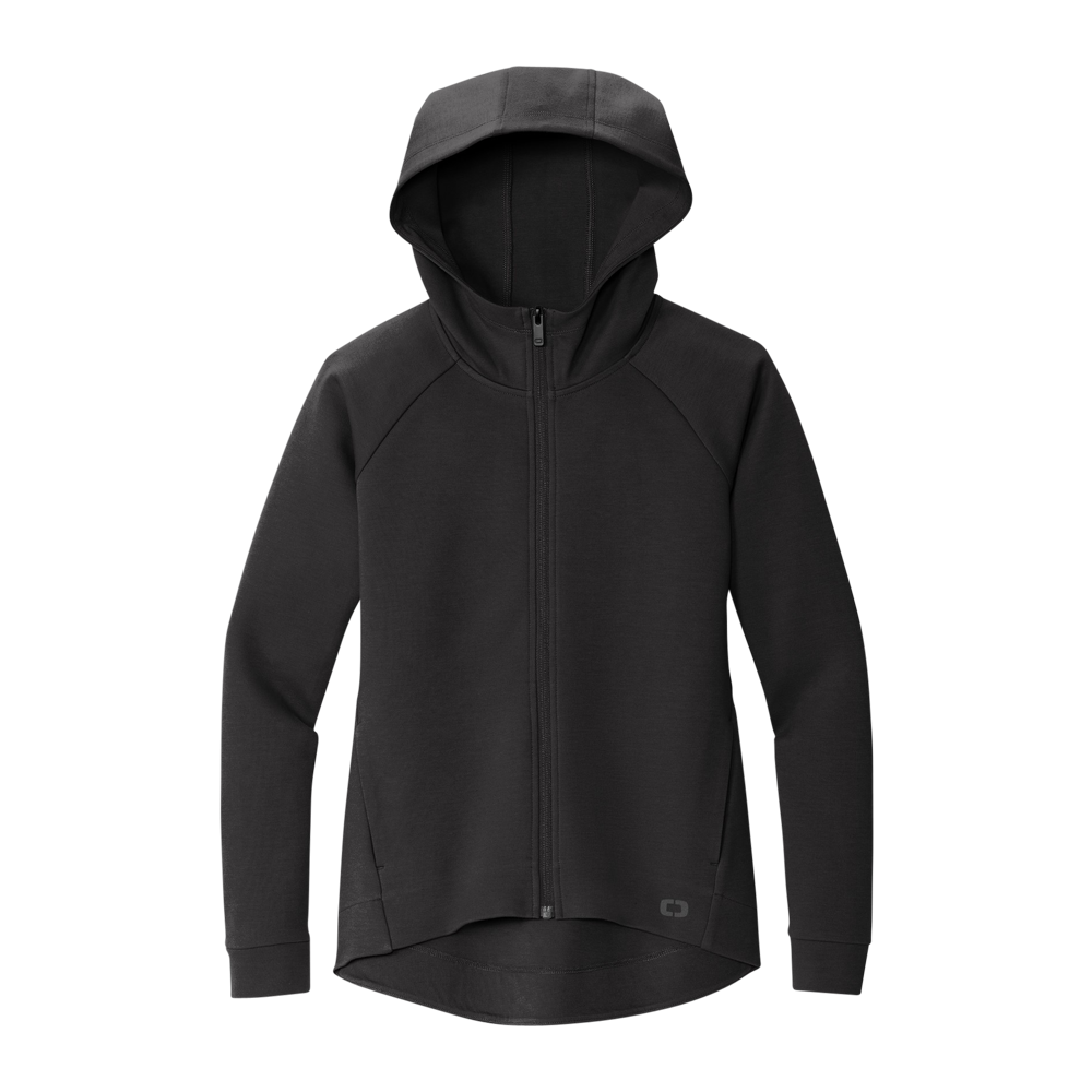 OSG Full Zip Lightweight Hoodie - Black - Thin Orange Line main image 1