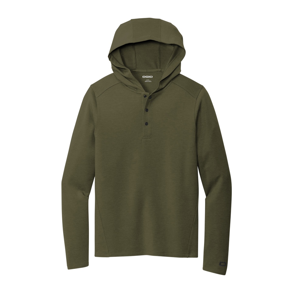 OLS Logo OGIO Unisex Luuma Flex Henley Hoodie