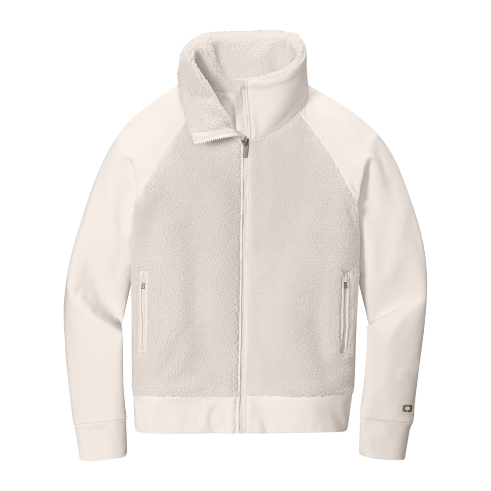 WNG-802-OGIO-Ladies-Luuma-Sherpa-Full-Zip-White-3 OGIO Ladies Sherpa Full-Zip