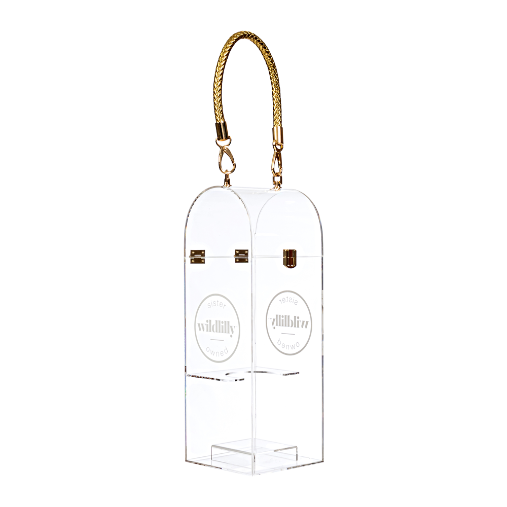 WNG-1151-Wine-Case-Purse-Acrylic-4 Wine Case Purse Acrylic