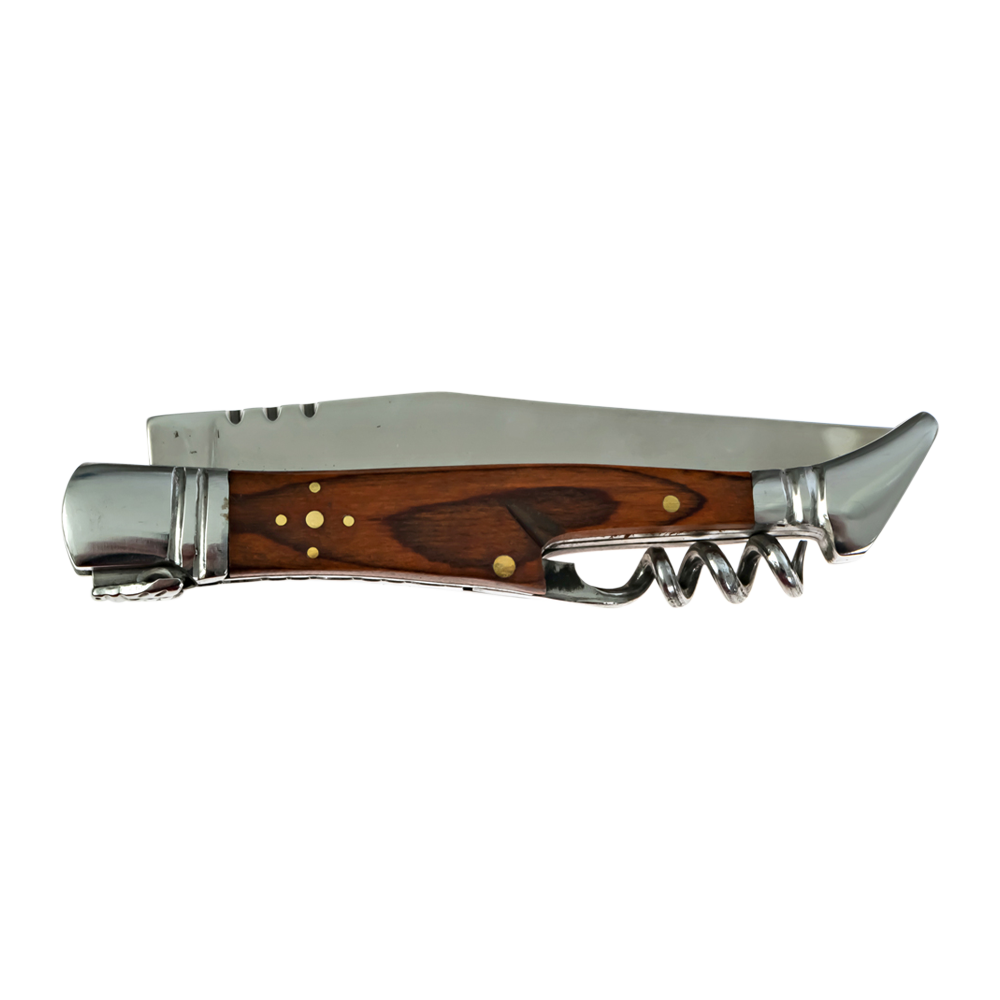 WNG-1163-Laguiole Corkscrew-Pocket-Knife-2-Darkwood Laguiole Corkscrew Pocket Knife