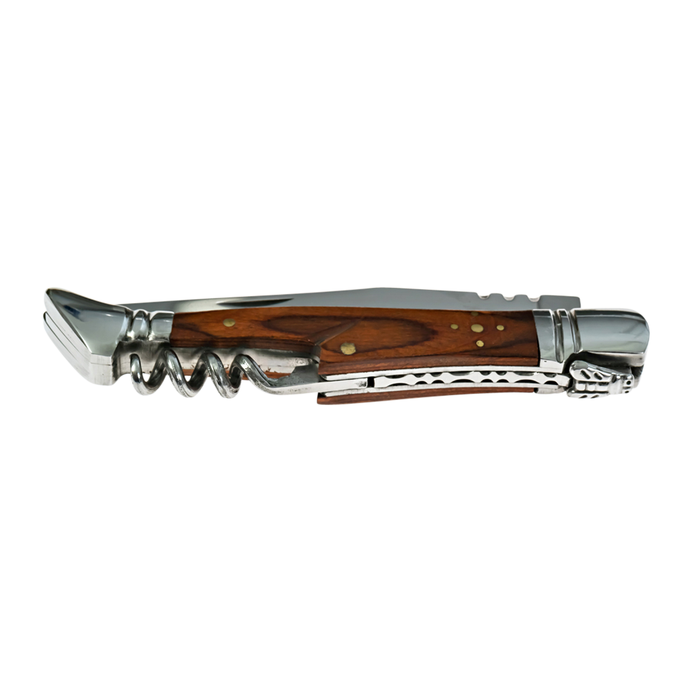 WNG-1163-Laguiole Corkscrew-Pocket-Knife-4-Darkwood Laguiole Corkscrew Pocket Knife