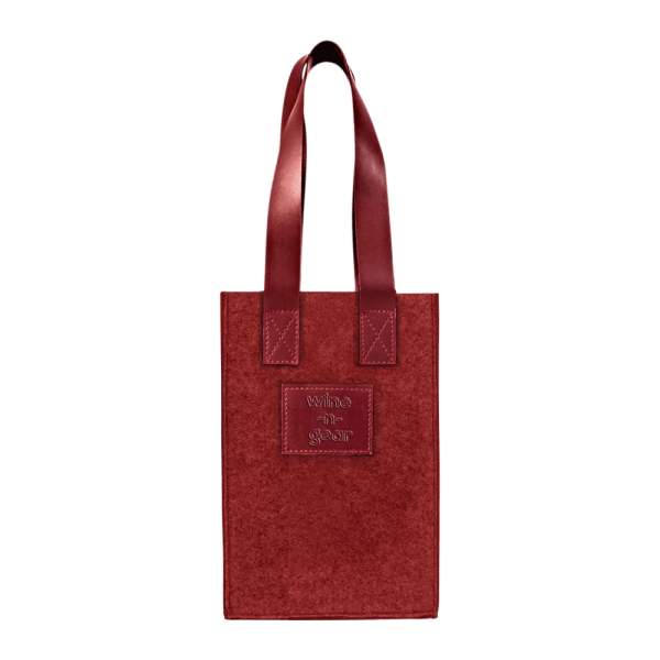 2 Bottle Felt Wine Tote