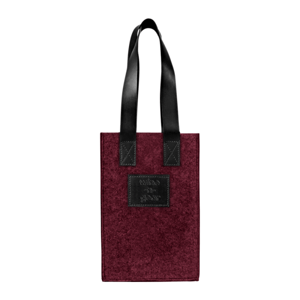 2 Bottle Felt Wine Tote