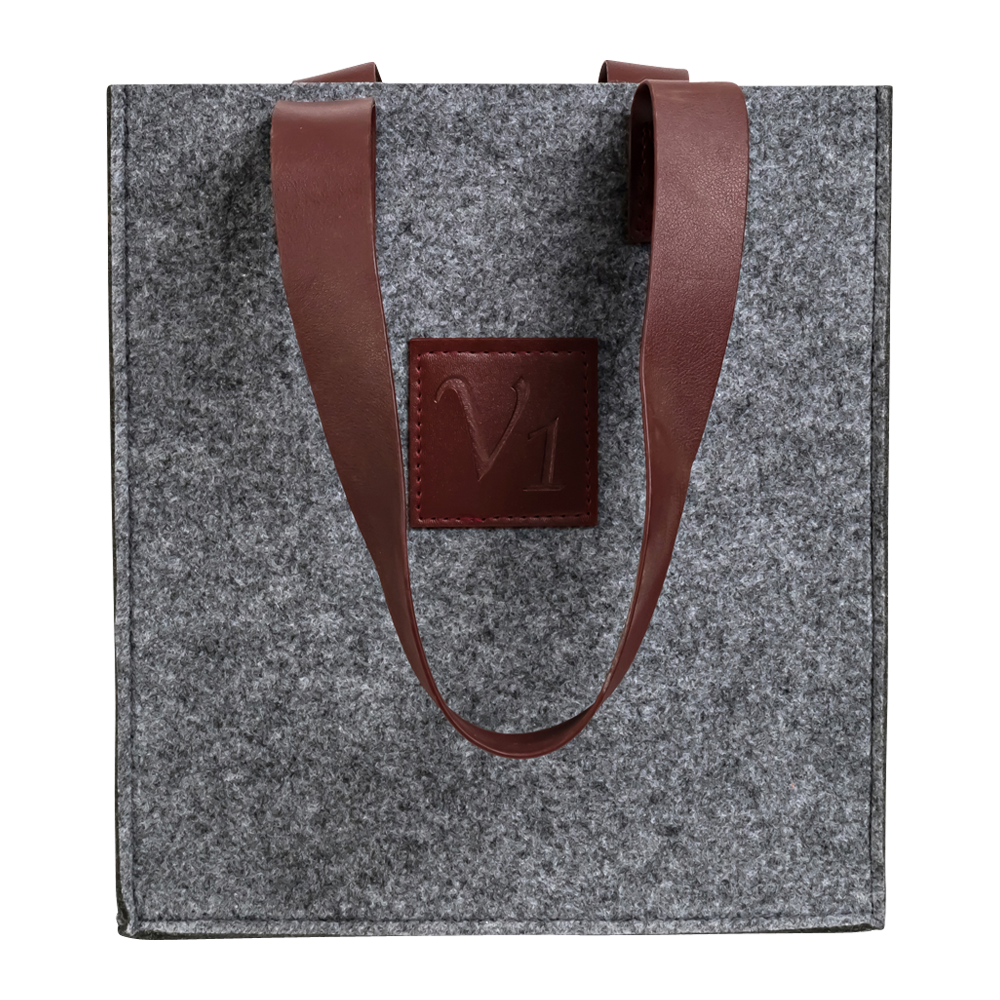 3-Bottle Felt Tote