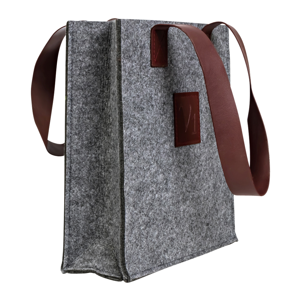 3-Bottle Felt Tote