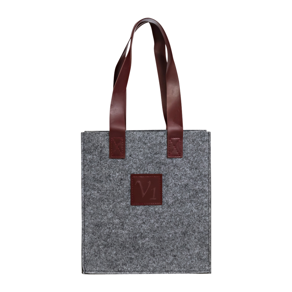 3-Bottle Felt Tote