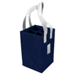 4-Bottle Felt Tote