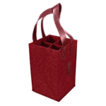 4-Bottle Felt Tote