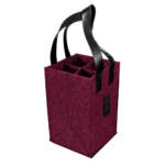 4-Bottle Felt Tote