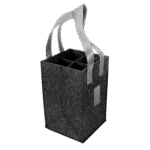 4-Bottle Felt Tote