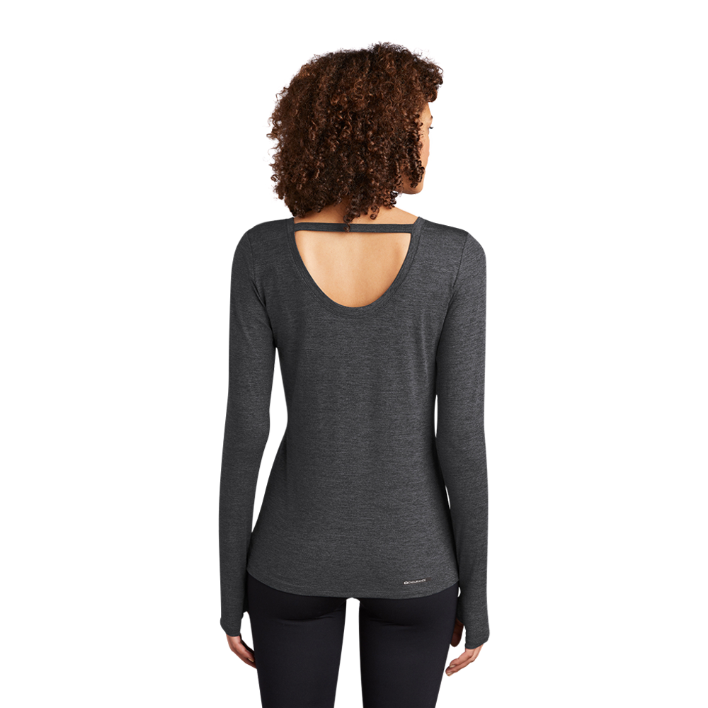 WNG-829-OGIO-ENDURANCE-Ladies-Force-Long-Sleeve-Tee-BlackHeather-3 OGIO® ENDURANCE Ladies Force Long Sleeve Tee