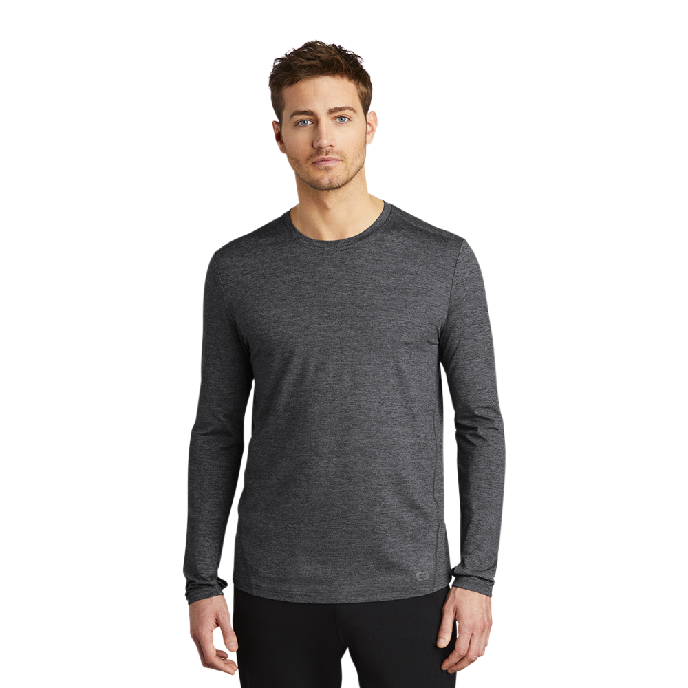 WNG-831-OGIO-ENDURANCE-Force-Long-Sleeve-Tee-BlackHeather-2 OGIO® ENDURANCE Force Long Sleeve Tee
