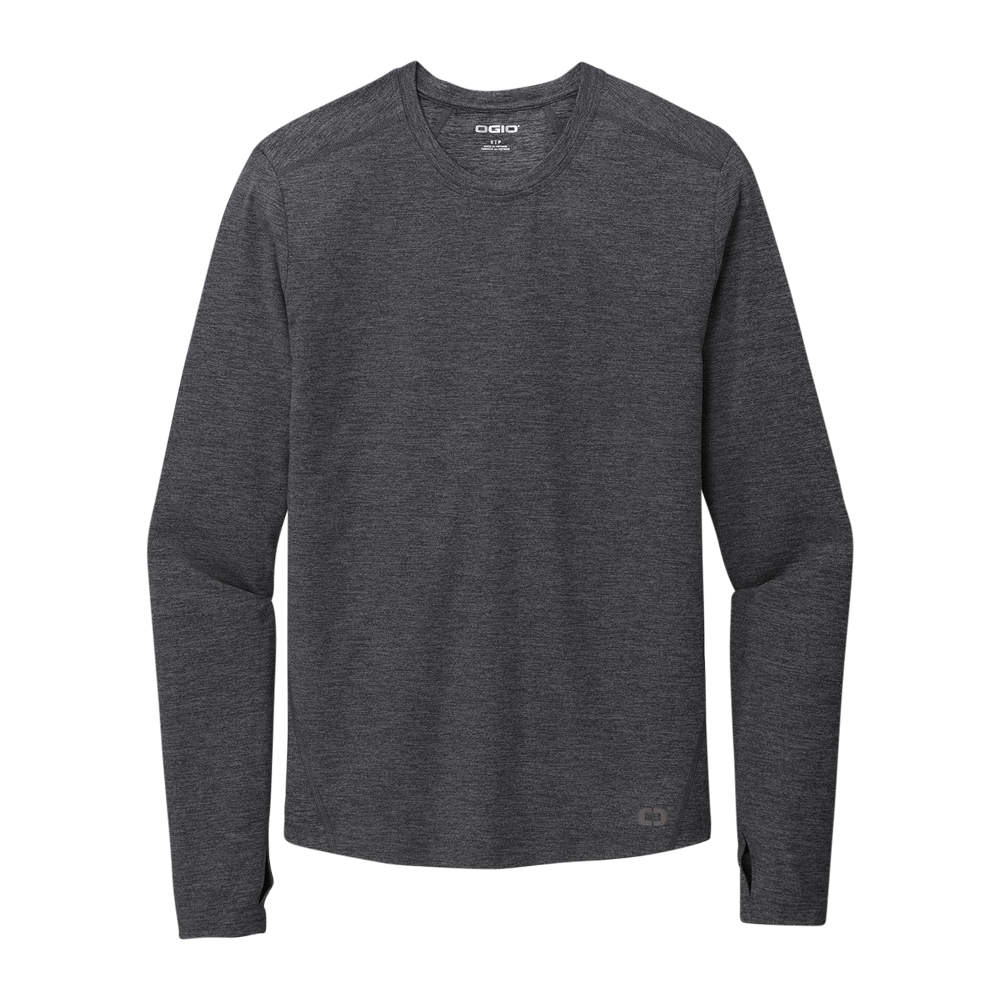 WNG-831-OGIO-ENDURANCE-Force-Long-Sleeve-Tee-BlackHeather-3 OGIO® ENDURANCE Force Long Sleeve Tee