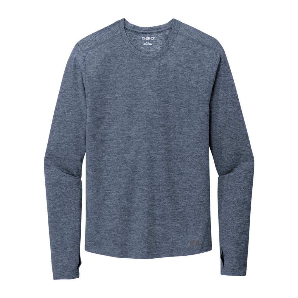 WNG-831-OGIO-ENDURANCE-Force-Long-Sleeve-Tee-BlueHeather-4 OGIO® ENDURANCE Force Long Sleeve Tee