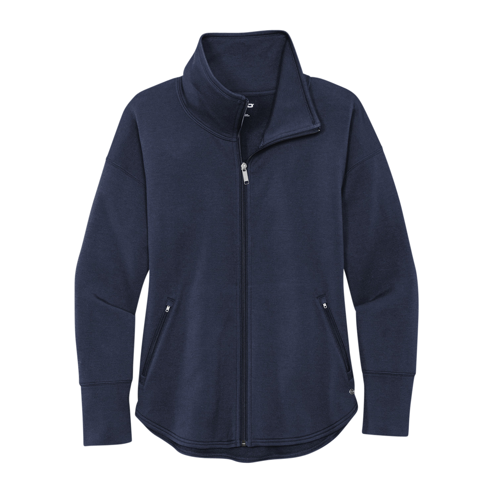 WNG-835-OGIO-Ladies-Luuma-Full-Zip-Fleece-Navy-4 OGIO® Ladies Luuma Full-Zip Fleece
