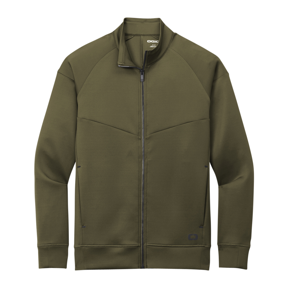 WNG-837-OGIO-ENDURANCE-Modern-Performance-Full-Zip-Olive-4 OGIO® ENDURANCE Modern Performance Full-Zip
