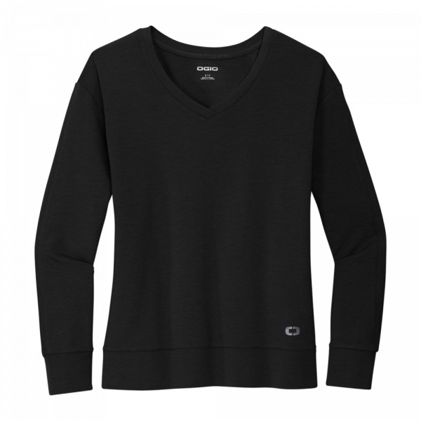 OGIO® Ladies Luuma Flex Long Sleeve V-Neck