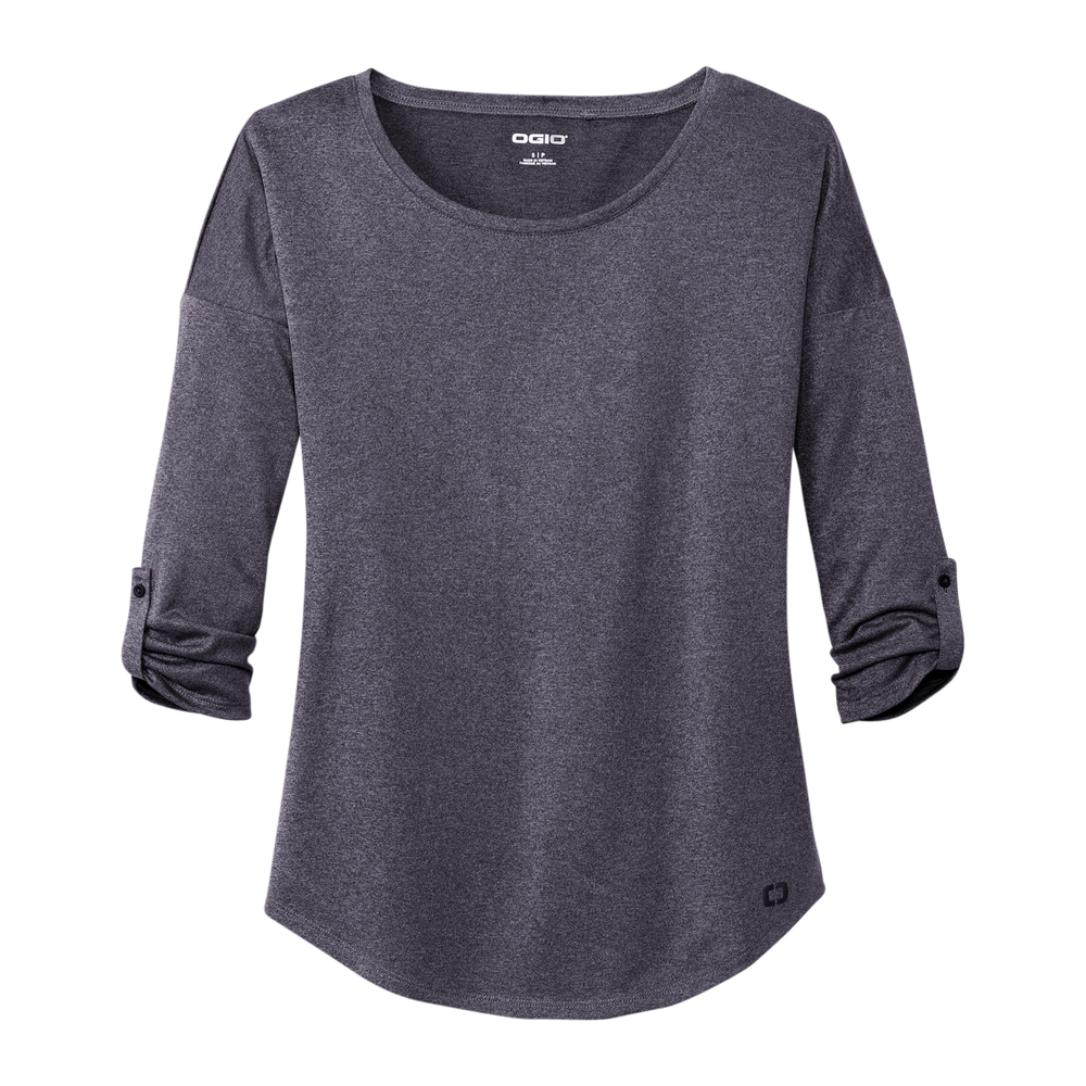 WNG-851-OGIO-Ladies-Gravitate-Scoop-3-4-Sleeve-Navy-5 OGIO® Ladies Gravitate Scoop 3/4-Sleeve
