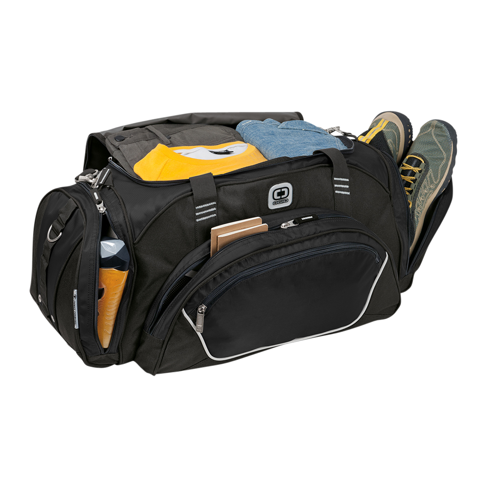 OGIO Aero 20 Duffel - Borsone Unisex, Nero, Taglia Unica - Con Scomparto Scarpe Integrato