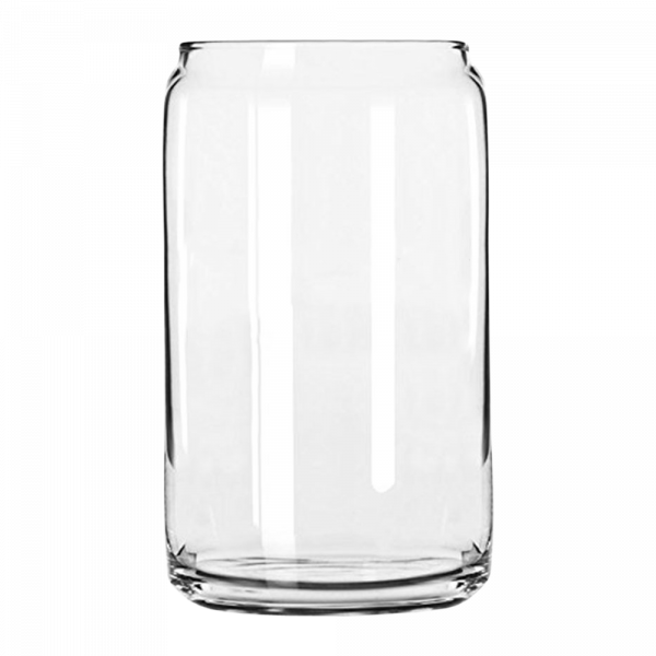 16 Ounce Libbey Beer Can Shaped Glass Jar - case of 24