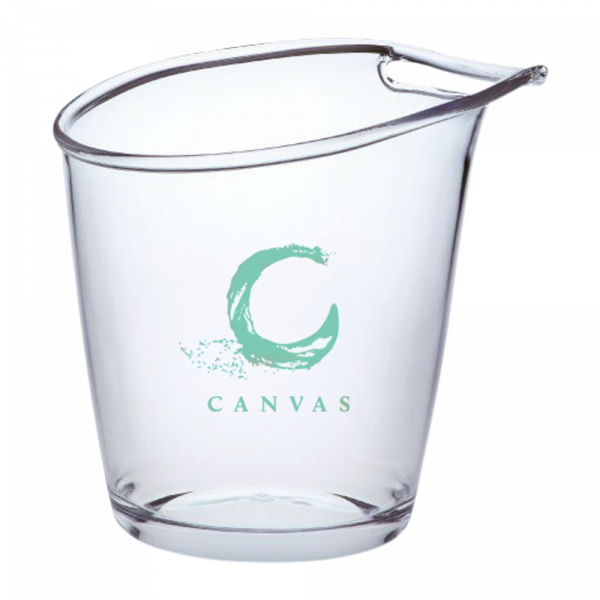 Transparent Slope Wine Bucket