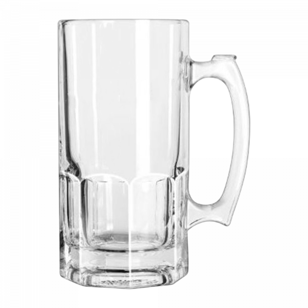 Tall 22 oz. Glass Beer Stein