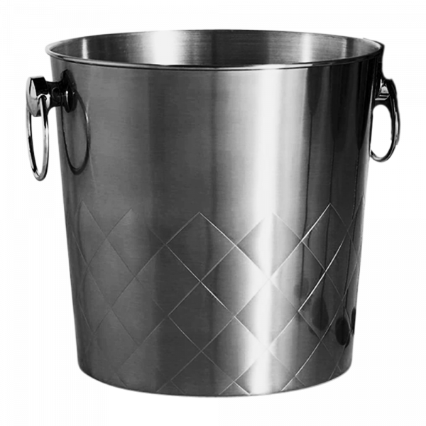 Diamond Stainless Steel Ice Bucket