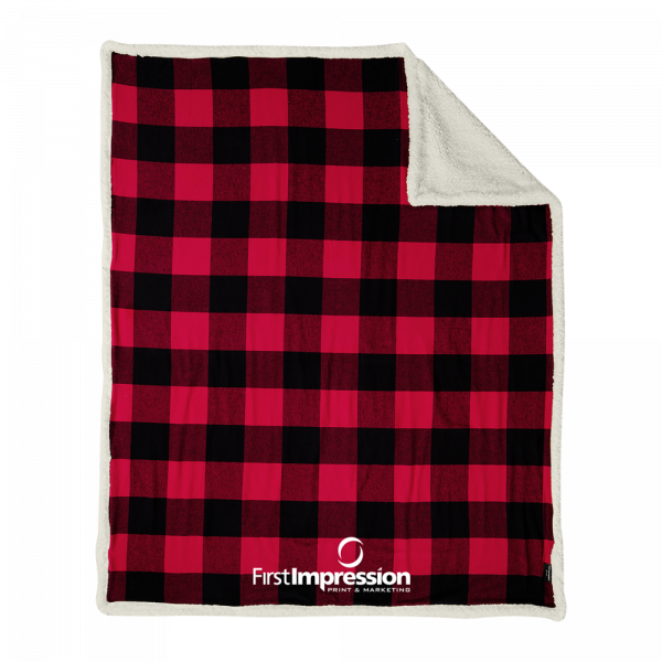 Port Authority® Flannel Sherpa Blanket