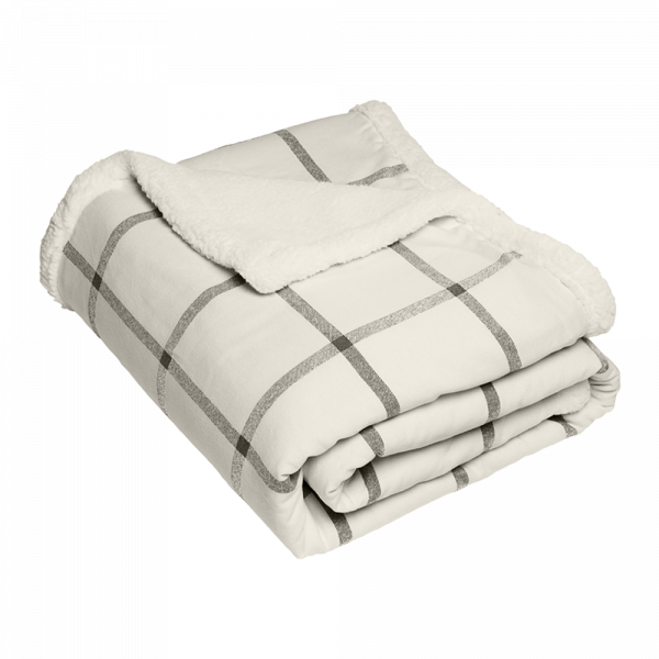 Port Authority® Flannel Sherpa Blanket