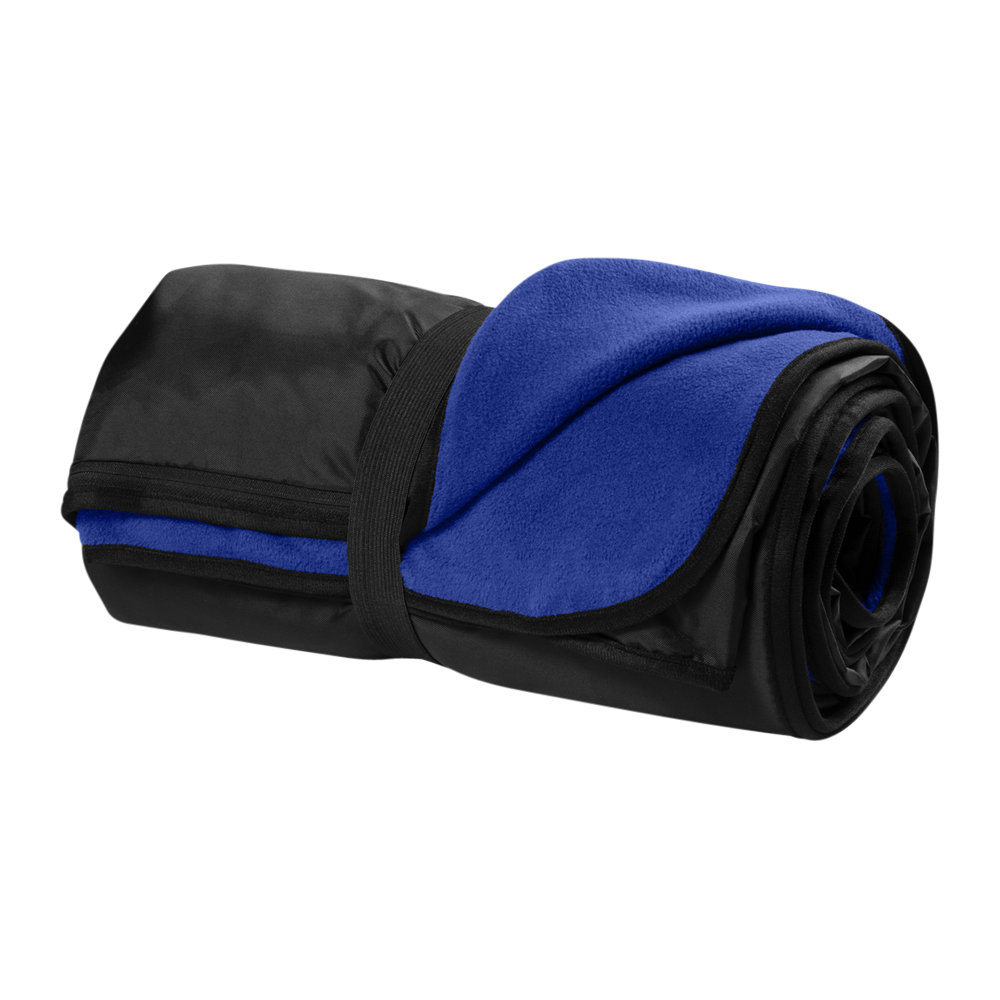 WNG-2013-Port-Authority-Travel-Blanket-11-True-Royal Port Authority® Fleece & Poly Travel Blanket