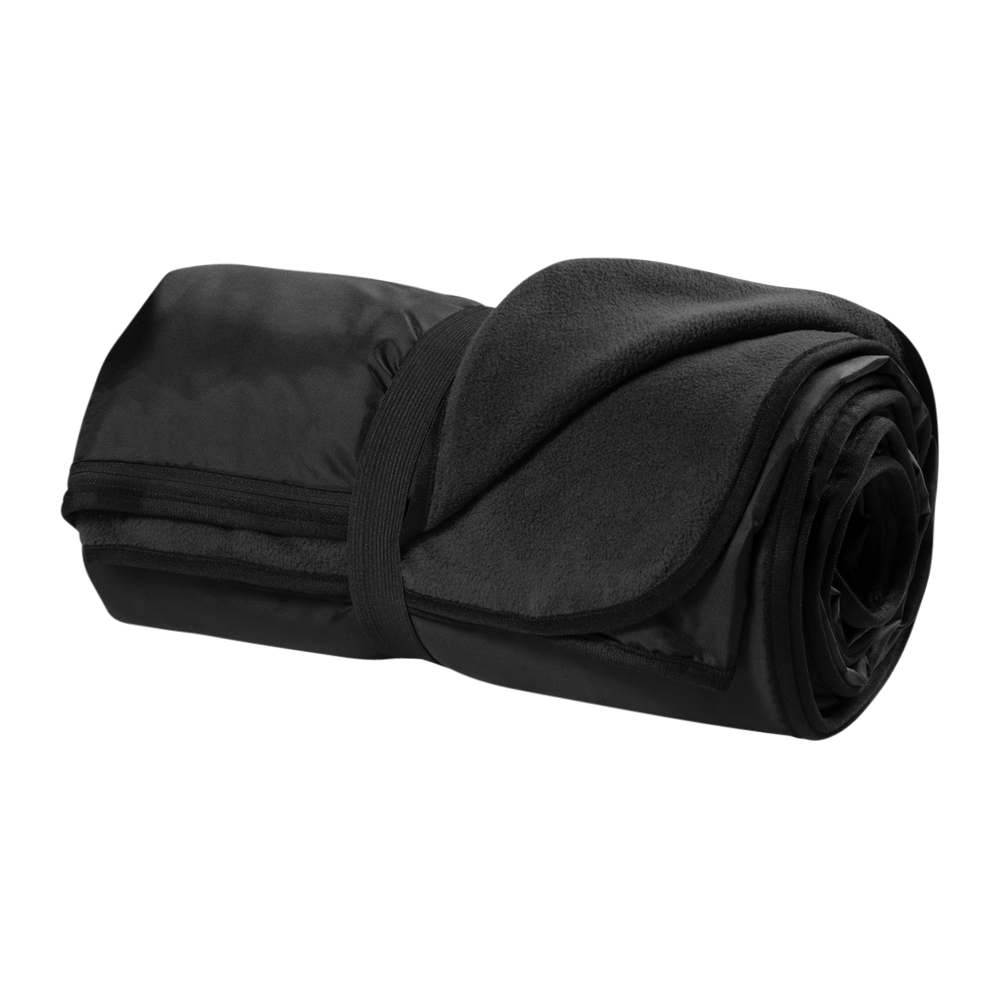 WNG-2013-Port-Authority-Travel-Blanket-3-Black Port Authority® Fleece & Poly Travel Blanket