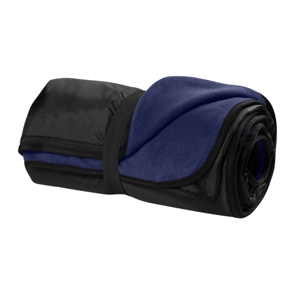 WNG-2013-Port-Authority-Travel-Blanket-9-True-Navy Port Authority® Fleece & Poly Travel Blanket