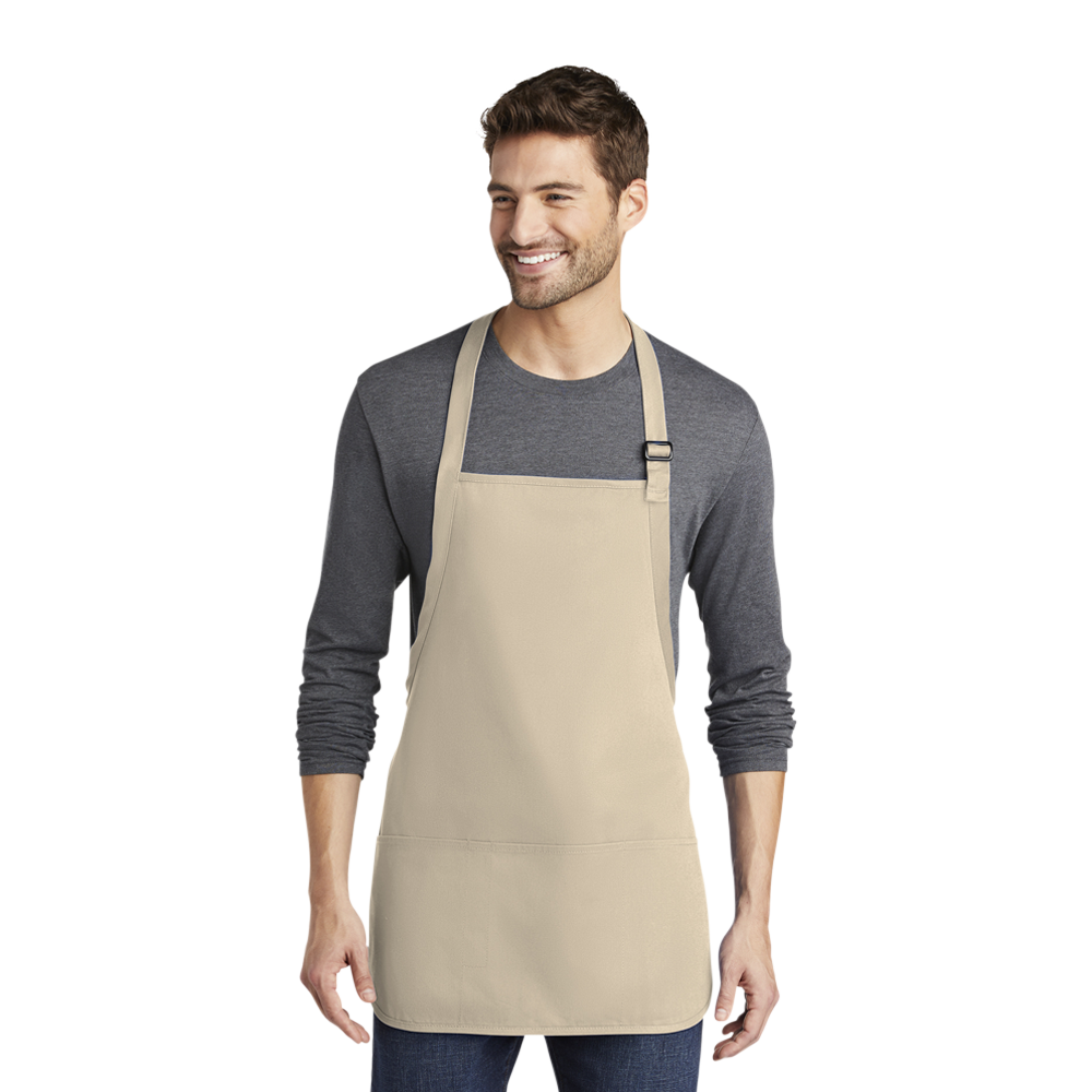 Port Authority® Medium-Length Apron with Pouch Pockets