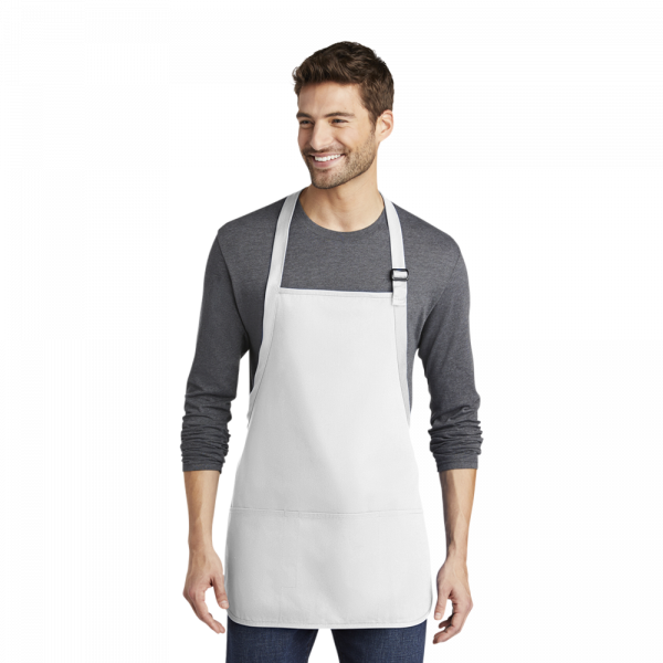 Port Authority® Medium-Length Apron with Pouch Pockets