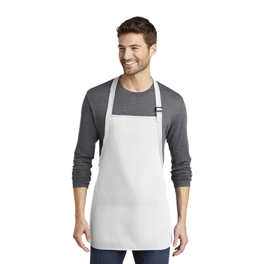 Port Authority® Medium-Length Apron with Pouch Pockets