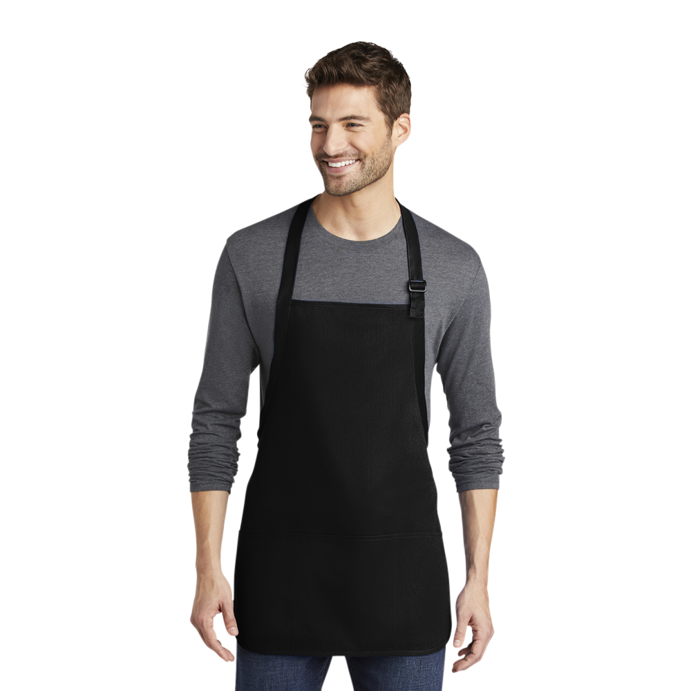 Port Authority® Medium-Length Apron with Pouch Pockets