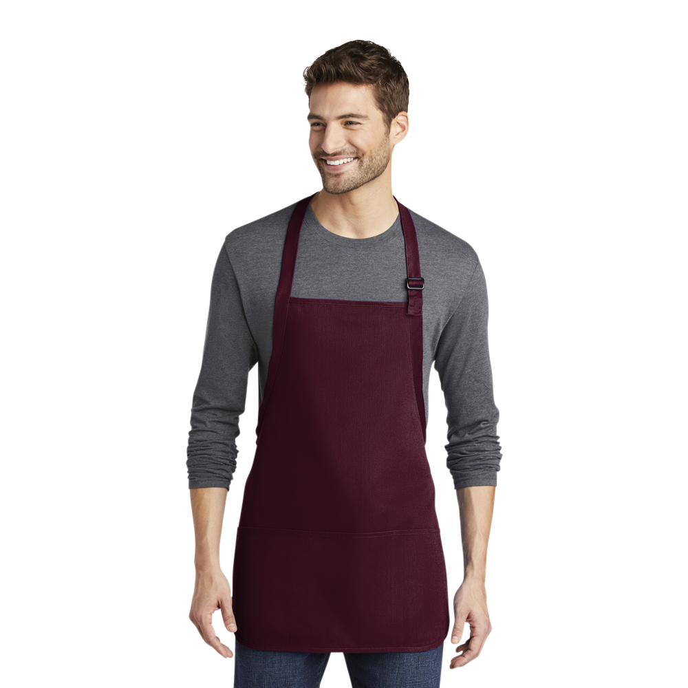 Port Authority® Medium-Length Apron with Pouch Pockets