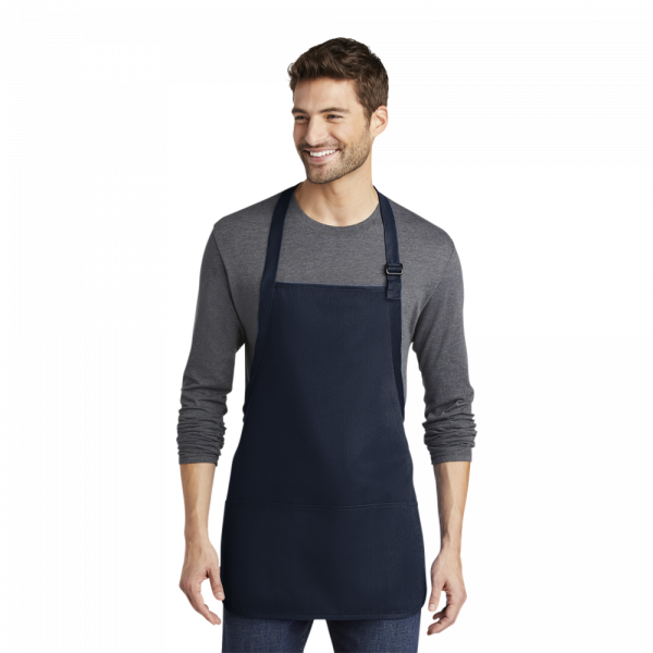 Port Authority® Medium-Length Apron with Pouch Pockets